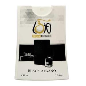 عطر جیبی مردانه روژان مدل بلک افغان حجم 22 میلی لیتر
