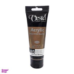 رنگ اکریلیک وستا مدل cupreous brown کد65