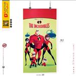 پوستر شخصیت های کارتونی طرح شگفت انگیزان انتشارات میرسعیدی (The incredibles) 