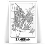 تابلو شاسی آواویز مدل نقشه زاهدان کد Avaviz-Map-4G1315 