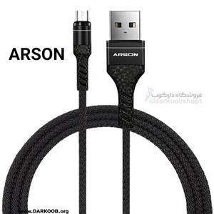 کابل تبدیل USB به TYPE-C مدل AmnOoL قابل چرخش 180 درجه 120واتی و  چراغ دار طول 1.2 متر