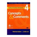 کتاب Concepts And Comments 4 اثر Patricia Ackert And Linda Lee انتشارات اشتیاق نور