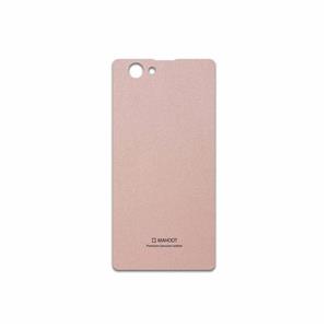 برچسب پوششی ماهوت مدل Rose Gold Leather مناسب برای گوشی موبایل سونی Xperia Z1 Compact
