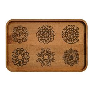 سینی چوبی مدل گل ها