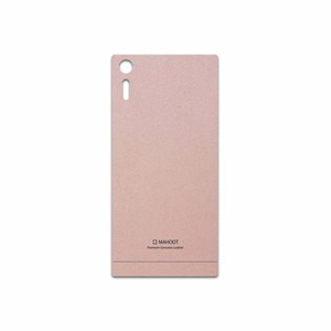 برچسب پوششی ماهوت مدل Rose Gold Leather مناسب برای گوشی موبایل سونی Xperia XZ