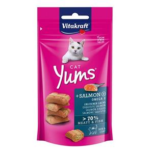 اسنک تشویقی گربه ویتاکرافت مدل yums با طعم سالمون وزن 40 گرم 
