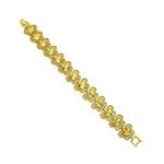 دستبند کوپر زنانه طرح پروانه با رنگ طلایی کد 70