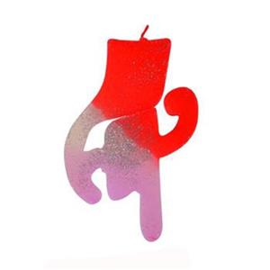 شمع مدل پرچمی عدد 4