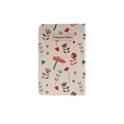 دفتر یادداشت تیج سان مدل پاسپورتی طرح لاله