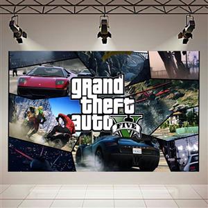 تابلو بوم طرح GAME مدل GTA V کد AR6650