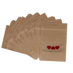 پاکت زیپ دار مدل قلب کد ۲۰۲۹مجموعه ده عددی