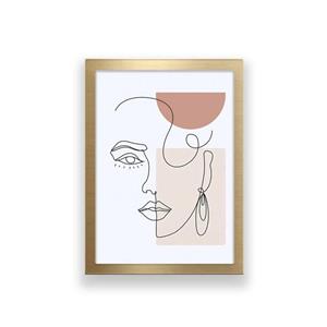 تابلو طرح مینیمال چهره