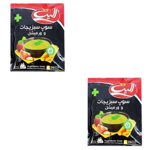 سوپ سبزیجات و ورمیشل الیت پلاس - 85 گرم بسته 2 عددی