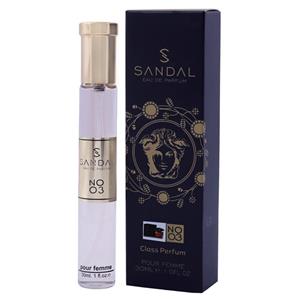 عطر جیبی زنانه صندل مدل crystal noir versace حجم 30 میلی لیتر 