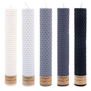 شمع بیزوکس هونیا مدل موم عسلی کد 14 بسته 5 عددی