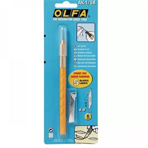 مجموعه 6 عددی کاتر قلمی و تیغ کاتر الفا مدل AK1-5B