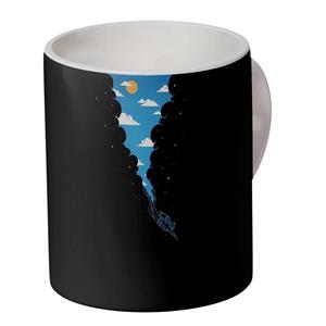 ماگ مدل سرامیکی دسته دار طرح غواصی