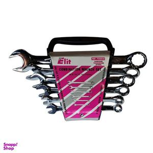 مجموعه 6 عددی آچار یکسر تخت و یکسر رینگی الیت مدل TC680