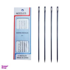 سوزن لحاف دوزی مدل LJ-5 بسته 5 عددی به همراه 4 عدد سوزن جوالدوز