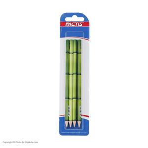 مداد مشکی فکتیس طرح بامبو کد 04 بسته 4 عددی