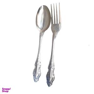 سرویس قاشق چنگال 12 پارچه طرح نگین کد 049