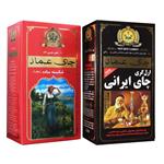 چای ایرانی عطری عماد - 400 گرم به همراه چای خارجی ساده عماد - 450 گرم