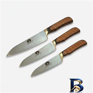 چاقو آشپزخانه مروارید زنجان کد 3496 مجموعه 3 عددی