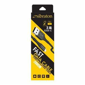 کابل تبدیل USB به USB-C سیبراتون مدل S325 C طول 2 متر