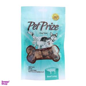 غذای تشویقی سگ پت پرایز مدل Beef Lung وزن 40 گرم