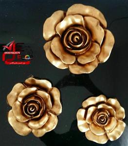 دیوارکوب کوپرتینو طرح گل رز کد 6869C مجموعه 3 عددی