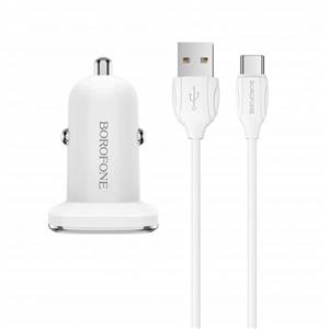 شارژر فندکی بروفون مدل BZ12 به همراه کابل تبدیل USB-C