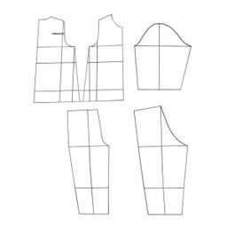 الگو خیاطی بالا تنه و آستین و شلوار کودک متد مولر