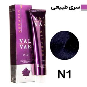 رنگ مو وال وار سری طبیعی شماره N1 حجم 120 میلی لیتر رنگ مشکی