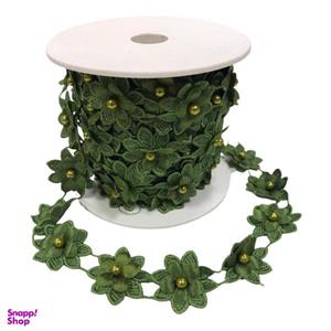 نوار یراق مدل گل نگین دار طول 1 متر