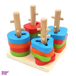 بازی آموزشی مونته سوری اشکال مدل Four Columns