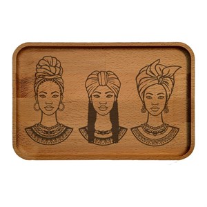 سینی چوبی مدل design 9876