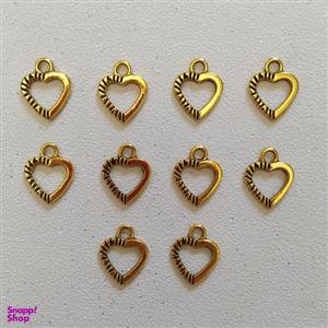 آویز دستبند طرح قلب کد HN1550 بسته 10 عددی
