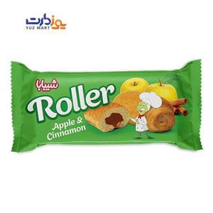 کیک رولر مغزدار با طعم سیب و دارچین شیبابا - 50 گرم بسته 12 عددی