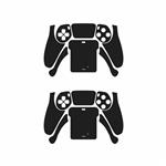 MAHOOT Matte-Black Sticker for PS5 Controller Pack of 2