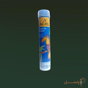 مداد رنگی 12 رنگ استوانه ای فلزی ADEL