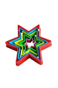 کاتر شیرینی پزی مدل ستاره بسته 5 عددی