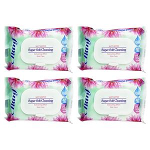 دستمال مرطوب چانف مدل Super Soft-X1 مجموعه 4 عددی