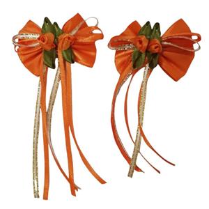 گیره مو دخترانه مدل پاپیون آویز دار بسته 2 عددی