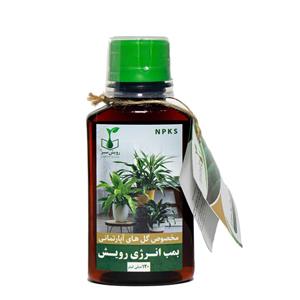 کود گل‌های آپارتمانی رویش سبز مدل +NPKS حجم 120 میلی لیتر