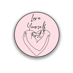 زیر لیوانی طرح انگیزشی love yourself first