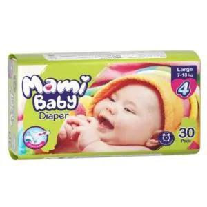 پوشک کودک مامی کد 004 سایز 4 بسته 30 عددی