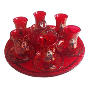سرویس چای خوری 15 پارچه طرح شاه عباسی کد 1311