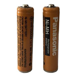 باتری نیم قلمی قابل شارژ تلفن بی سیم پاناسونیک مدل  (Ni-MH/HHR-65AAAB(HRMR03  بسته دو عددی