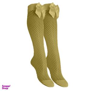 جوراب زنانه مدل توری رنگ کرم