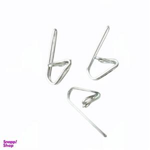 گیره پرده وندا مدل هوکس استیل بسته 100 عددی